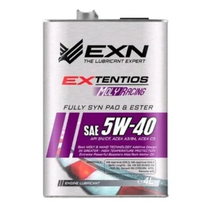 79ba0fea59442ca8af5aa4e998ca3f9d@resize_w450_nl.webp Fully-Synthetic PAO Extentios SAE 5W40 – Molyracing Engine Oil 4 Litre Performance