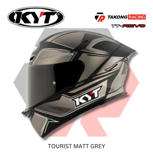 84599835 KYT HELMET RVO-TORIST MATT GREY M(57-58CM)