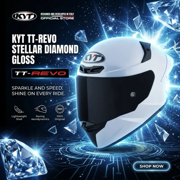 my-11134207-820lh-mnv8fcqydc082d KYT HELMET REVO-STELLAR DIAMOND M(57-58CM)